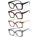 EYEURL Oversized Reading Glasses Women Stylish Oprah Style Blue Light Blocking Computer Square Readers Large Eyewear - Image 2