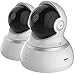 YI Dome Security Camera 2pc, 1080p HD Indoor Pan/Tilt/Zoom IP Security Surveillance System with 24/7 Emergency Response, Night Vision, Motion Tracking, Cloud Service - Compatible with Alexa