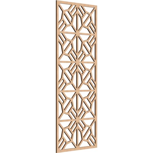 Image of Auburn Decorative Pierced Fretwork Wood Wall Panels, 21 3 /8 inchW x 54 3 /8 inchH x 3 /8 inchT, Hickory