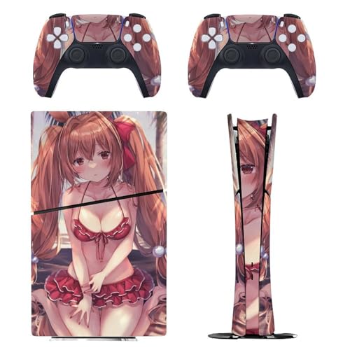 PS5 Slim �p �X�L���V�[�� �G���A�j���� �_�X�J����� �r�L�j �{�̂ƃQ�[���R���g���[���[��p�X�e�b�J�[ �y�����݌v �f�W�^���E�G�f�B�V������p�z ���^�V�[�� �{�̕ی� �X���� �A�N�Z�T���[ �w��/��/����/�ق���h�~ ��G��/�U�M�ǂ� ���� ���E