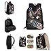SYtrade American Flag Eagle Kids Backpack Patriotic USA School Backpack Travel Laptop Bookbag 17 Inch
