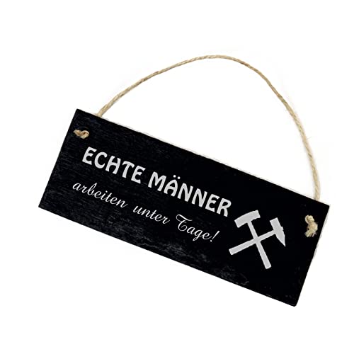 Schiefer-Schild „Ruhrpott – Auf Kohle Geboren“ Mit Lasergravur – 8x22 Cm, Wetterfest Für Tür Oder Wand