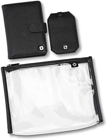 Samsonite Passport Cover and Luggage Tag Giftset, One Size, BLACK