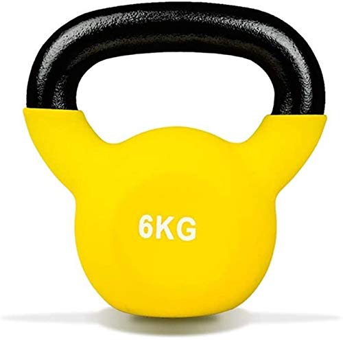 Max Strength® 6kg / 13.2lb Coated KettleBell prfessional Kettle Bell Weights for Women Men - Solid Cast Iron Weights with A Special Protective Bottom, Kettlebell Weights Set (Random Color)