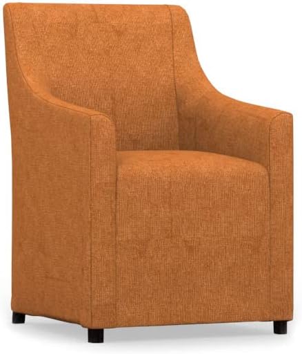 comfortly Chair Slipcover Replacement Hand Made Compatible with SAKARIAS Armchair Long Skirt - Covers ONLY (Crown - Amber)