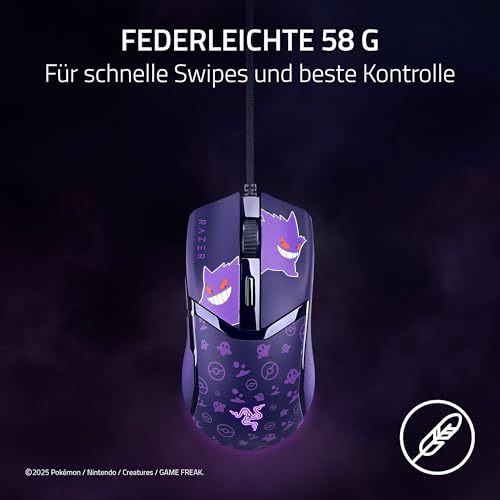 Razer Cobra Gengar Edition - Leichte kabelgebundene Gaming-Maus - 8500 DPI Sensor - 58g - optische Mausschalter 3th Gen… – Ansicht 3