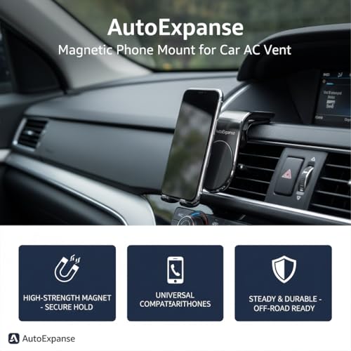 Image of Car Mobile Holder Gym Phone Holder Phone Stand for Video Recording (Meg Holder Ac Vent)