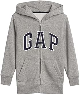 GAP boys Logo Hoodie Hooded Full Zip Sweatshirt