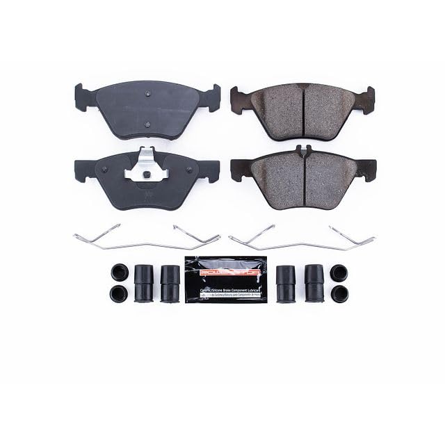 Image of PowerStop Front Brake Pads for Chrysler Crossfire 2004-08 |Mercedes-Benz CLK320 1998-03 |CLK430 1999-03 |E300 2008-09 - Z23 Carbon-Fiber Ceramic Brake Pads with Installation Hardware, Z23-740