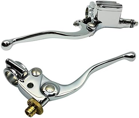 1" Vintage Handlebar Control Kit with Master Cylinder & Clutch (Chrome) Harley and Custom Motorcycle
