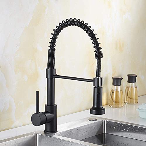 Mitigeur d'évier en laiton massif durable avec finition exclusive noir et or