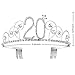 BABEYOND Crystal Birthday Tiara Crown Princess Birthday Crown Hair Accessories Happy 20th Birthday Crown Tiara for Women (20 Birth)