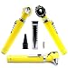 AAProTools Mini Otoscope Kit Student Home Use Led Bright Light Ent Otoscope Pocket Size Yellow Plus 1 Extra Replacement Bulb Plus 10 Specula