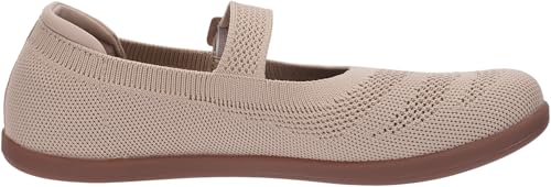 WHITIN Women's Barefoot Mary Jane Ballet Flats Shoes Wide Toe Box Size 6.5 Zero Drop Minimalist Knit Casual Walking Fashion Mesh Low Heel Washable Beige 37 by WHITIN - Image 4
