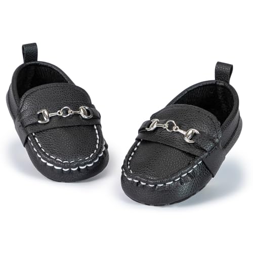 Image of Neska Moda 6 to 12 Months Baby Boys & Girls Synthetic Leather Loafer Shoes,Infant Non Slip Booties-BT4585
