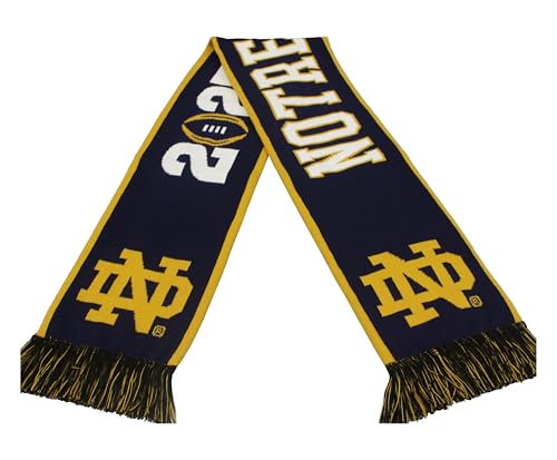 Official 2025 College Football Playoff National Championship Game Notre Dame Fighting Irish Knitted Scarf 1-20-2025 by SportsScarf, LLC