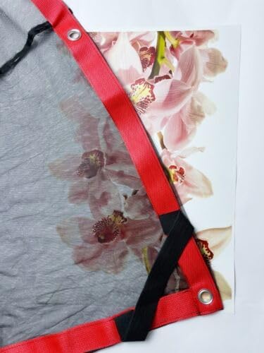 12'x12' 3.6x3.6m Black Double Net Scrims with Two Seams/Overhead Butterfly