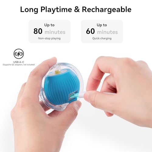 Save 50% on ZOMISIA Interactive Cat Toy Ball with code 8V6VLC7O - Image 5