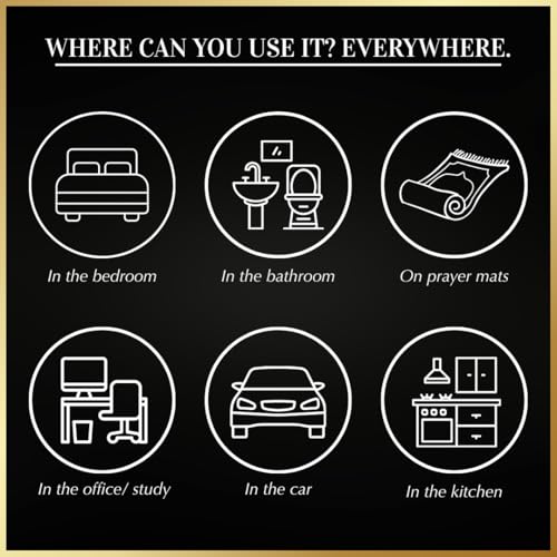 Oud Al Habayeb Attar Al Faraash by Dukhni | 250ml Non Alcoholic Spray | Arabic Natural Mist | Air Freshener, Room Mist, Fabric & Linen Spray | Perfect for Prayer mats, beds, sofas, curtains | Halal