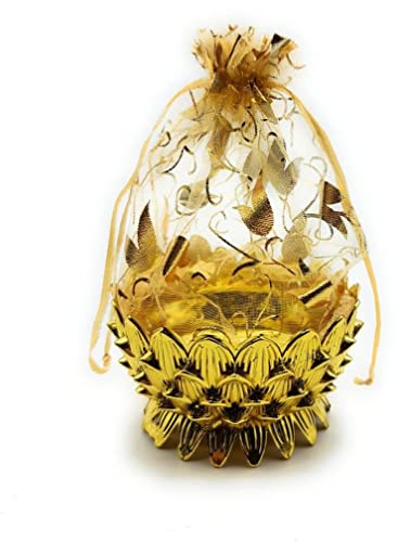 SATYAM-KRAFT-6-Pcs-Golden-Decorative-Net-Potli-Basket-For-Traditional-Royal-Gifting-Dry-Fruits-Packing-Golden-Round