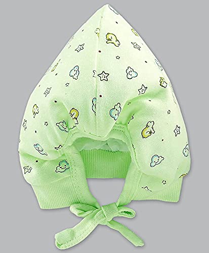 Image of KIKE Soft Adjustable Warm Unisex New Born Baby Cap (Pack of 3 pecs)