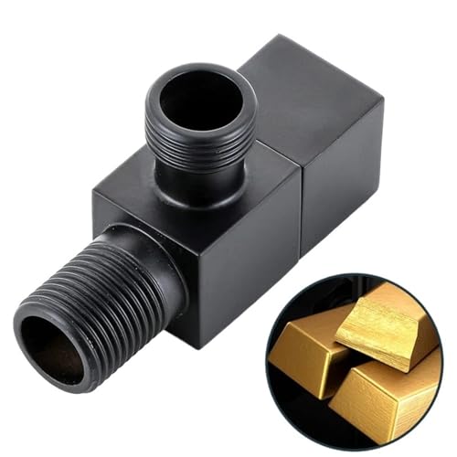 Válvula triangular de cobre cromado con diseño minimalista para fontanería 3