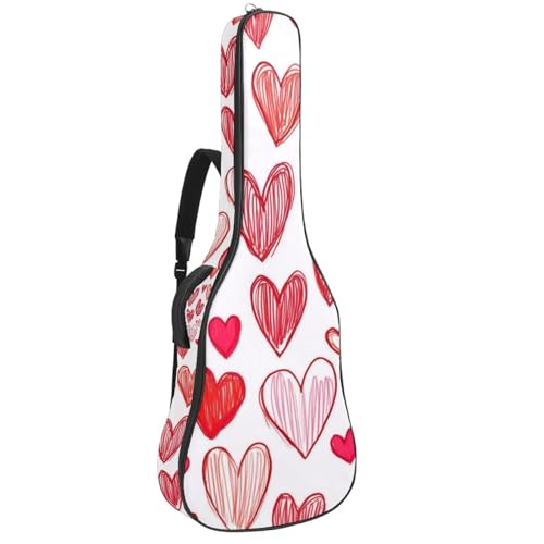 Housse guitare acoustique 109 cm imperméable pour transporter vos accessoires sans encombre