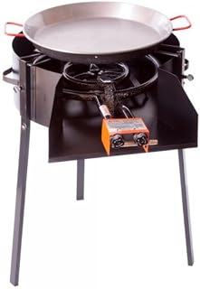Bilake Barbacoa Portátil de Gas (Ø60cm | Barbacoa + Quemador de Gas + Paellera Pulida)