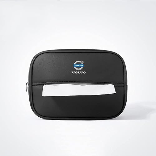Soporte para pañuelos de coche para Volvo XC40 XC60 XC90 V40 V60 V90 S40 S60 S90 soporte para caja de pañuelos para asiento de automóvil,