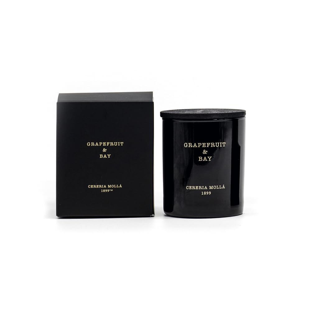 cerería mollá Boutique Candle in Jar Round 3 Wick Candle, Vegetable Wax, Scented Fig Tree