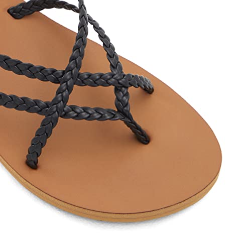 Billabong Women's Crossing By Flat Sandal, Black, 7 #TOP3