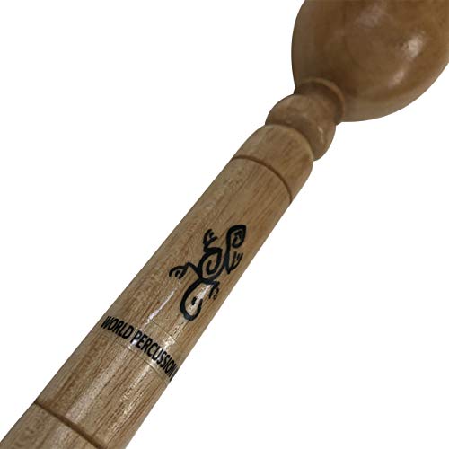Double Maraca Percussion Musical Instrument - Solid Natural Wood - Egg Shaker Rattle #TOP3