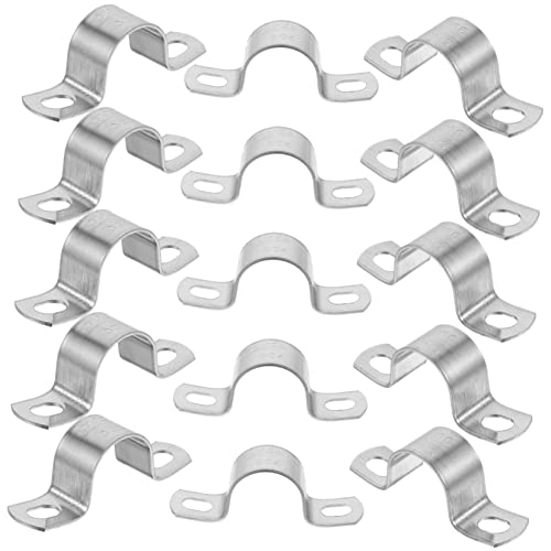 NULYLU 20stücke Schlauchklemme Edelstahl Metallschlauchschelle Stützbügel Klemmhalterung Rohrbandclips Schlauchschelle Aufhänger Und Halterungen Stützhalterung Retriever-hundezwingerteile