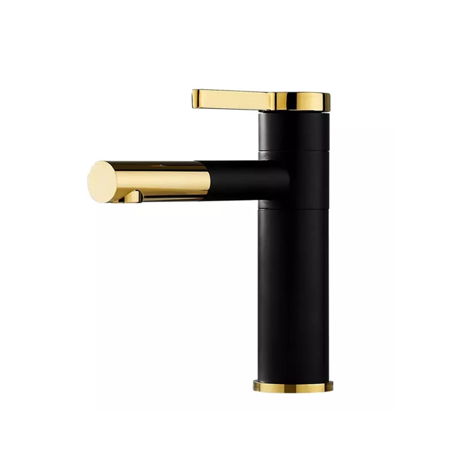 Sink Faucets Basin Mixer 360 Rotation Spout Tap Hot Cold Faucet Water Taps Crane Brass(Black Golden Faucet)