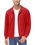 MAGCOMSEN Men's Baseball Jacket Fall Full Zip Jacket Lightweight Breathable Athleitc Outwear Casual Coats Bomber Jacket With Pockets