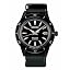 Model: 3 hand calendar/case: black/dial: black/band: black (deer leather)