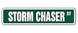 Cortan360 Storm Chaser Street Sign Tornado Alley Tornadoes Hurricane Weather 8" Sticker Decal