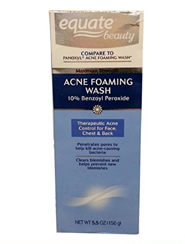 Equate Maxium Strength Acne Foaming wash with 10% Benzoyl Peroxide