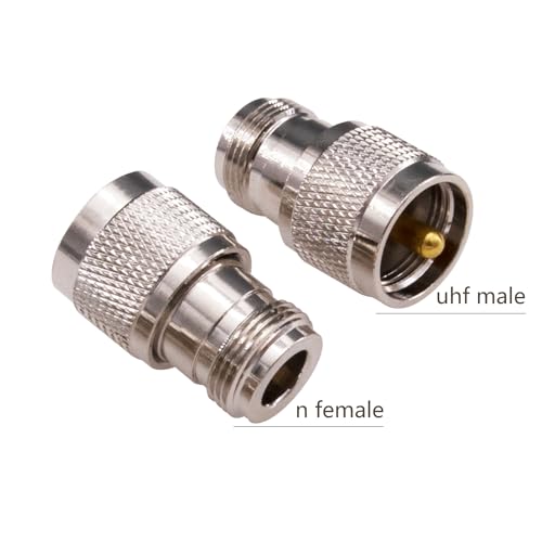 Adaptador Coaxial UHF macho PL259 a hembra N, pack x3 miniatura 3