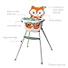 Infantino Grow-with-Me 4-in-1 Convertible High Chair, Fox-Theme, Space-Saving Design, Booster and Toddler Chair for Infants & Toddlers 3M-36M