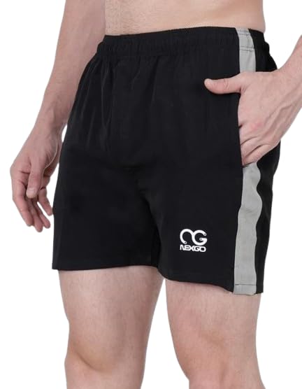 Casual Solid Sports Cotton Shorts for Men's-image-33