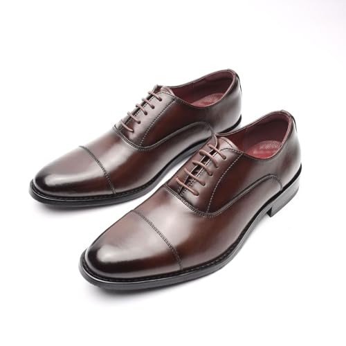 Handmade Oxford Dress Shoes Men Genuine Cow Leather Suit Shoes Three-Joint Leather Shoes for Men4