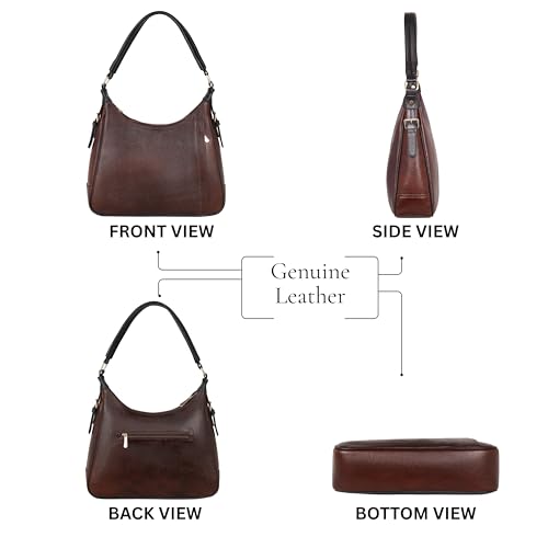 Image of Durable leather Hobo Bag for Women Branded Stylish Handbag