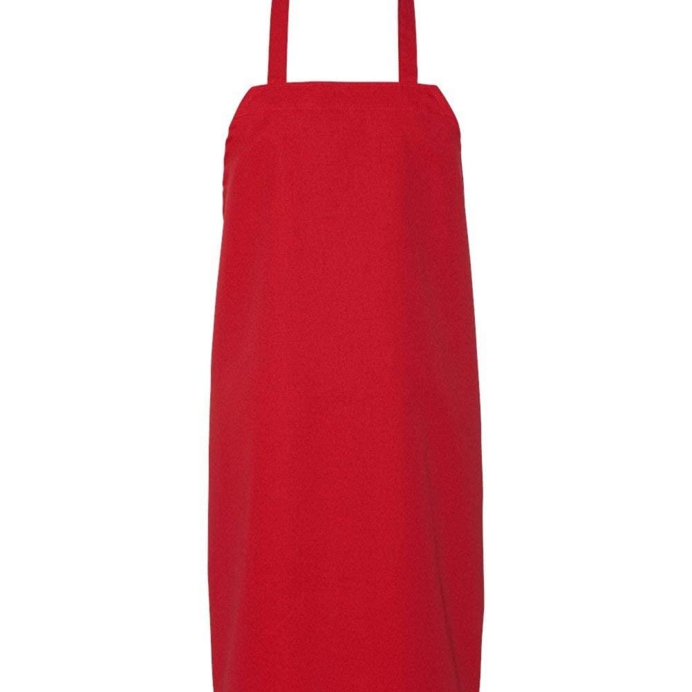 8 Button Chef Coat White, with Free Red Bib Apron and Chef Hat (XS)