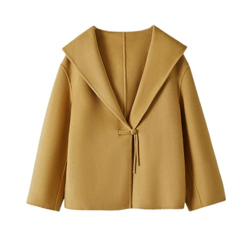 Veste à capuche décontractée en cachemire femme style chinois