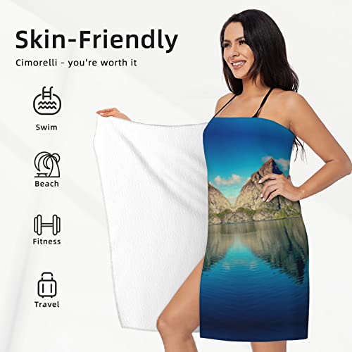 Koolr Norway Fjord Nature Cape Printed Bath Towel Microfiber Fabric Soft Strong Absorbent Bathroom Towel For Shower,Gym,Sports #TOP4