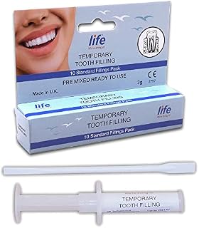 LIFE Temporary Tooth Filling Dental First Aid Cavity Hole Fill Kit  Ready Mixed in Easy Use Syringe Dispenser