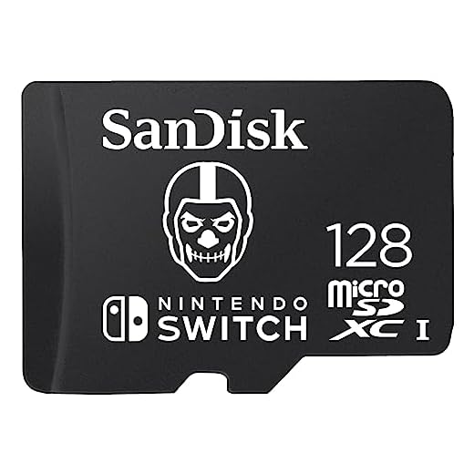 SanDisk Cartão microSDXC de 128 GB licenciado para Nintendo-Switch, Edição Fortnite - SDSQXAO-128G-GN6ZG