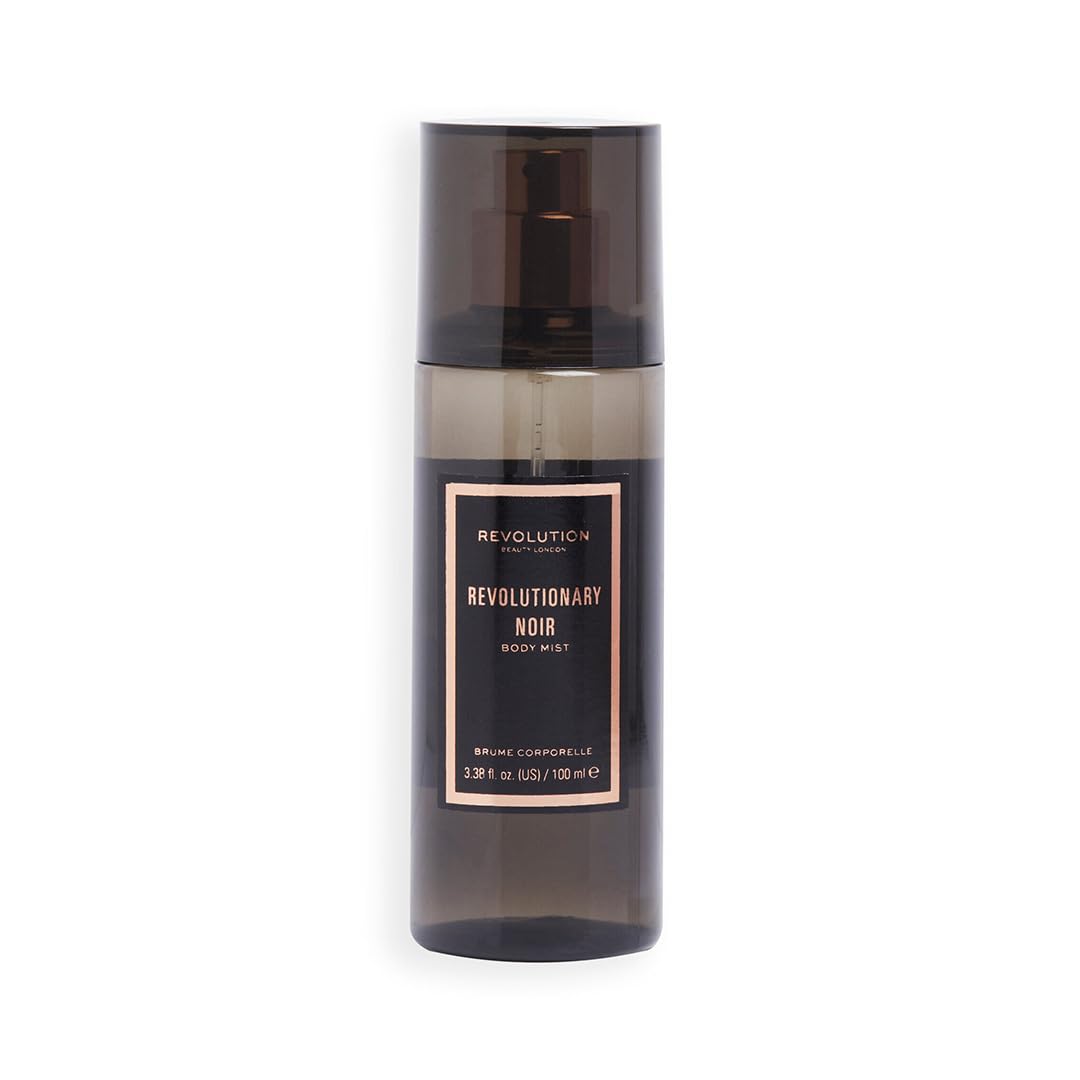 Makeup Revolution- Body Mist Spray- Revolutionary Noir | Spicy, warm and woody scent with vanilla and coffee notes |Luxurious scent, with instant glamour in a bottle |Travel friendly packaging|100ml-image-10