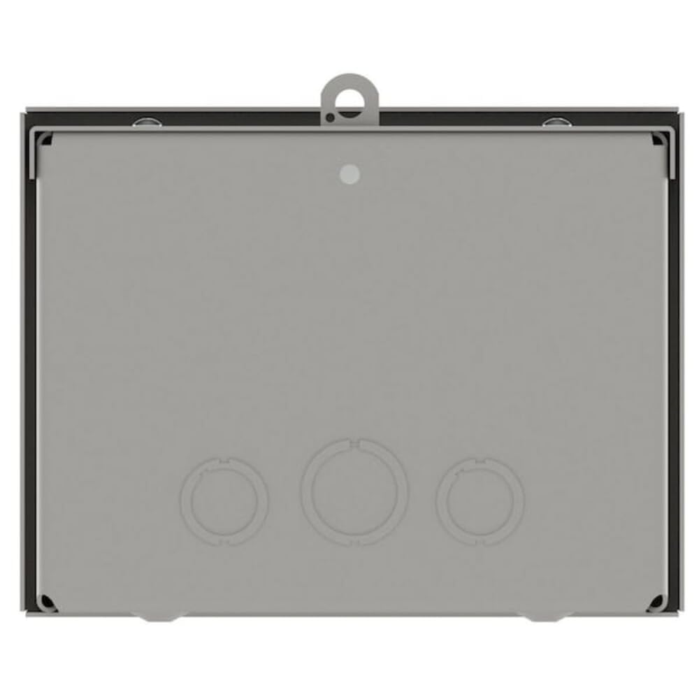 Wiegmann RSC101004 RSC-Series Wall-Mount Enclosure NEMA 1/3R Lift-Off Screw Cover with Knockouts, Carbon Steel, 10" x 10" x 4"
